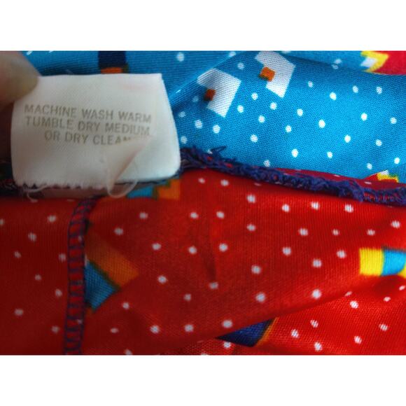 The Red Eye Spaghetti Strap Halter Colorful Patchwork Maxi Sundress Size 5 - Picture 6 of 12